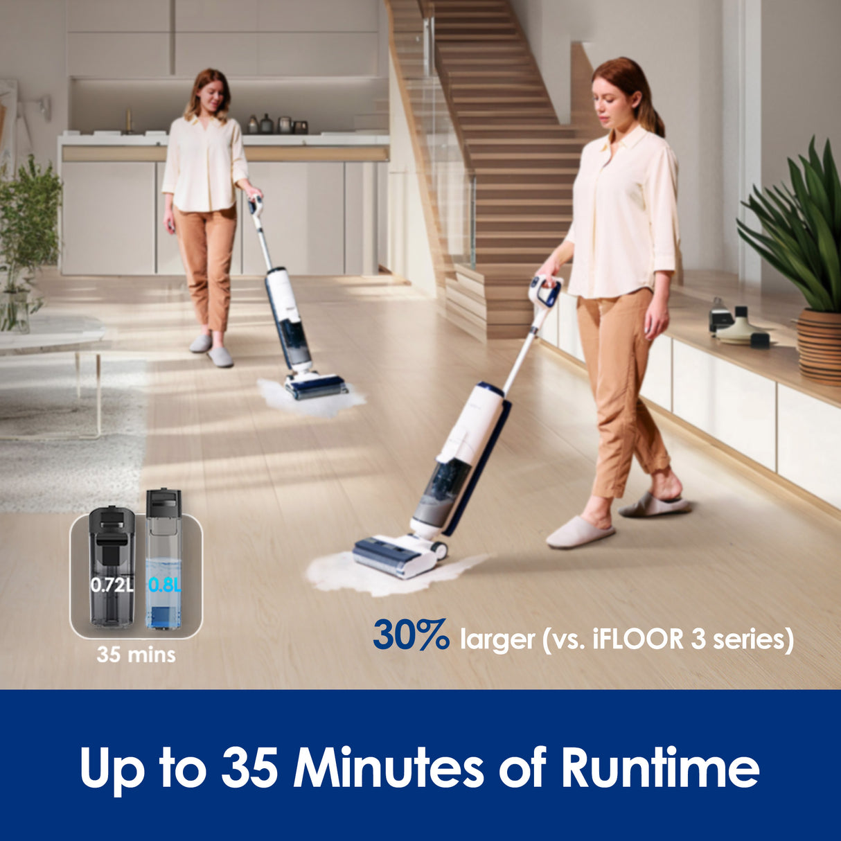 Tineco iFLOOR 5 Breeze Complete Cordless Wet Dry Vacuum Cleaner